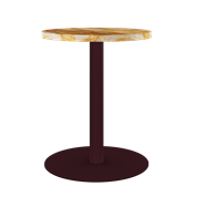 Burgundy Halo Cafe Table